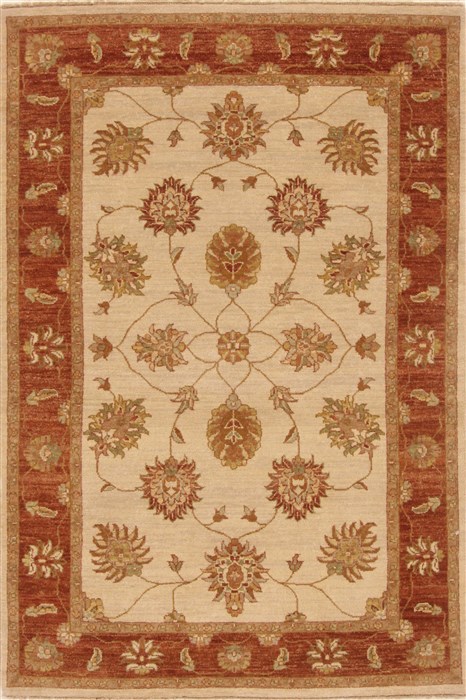 Ziegler Beige Hand Knotted 40 X 60 Area Rug 250-20044 Image 0