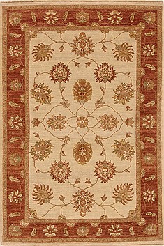 Ziegler Beige Hand Knotted 4'0" X 6'0"  Area Rug 250-20044