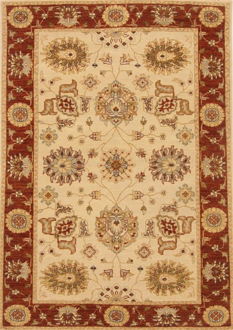 Chobi Beige Hand Knotted 41 X 510  Area Rug 250-20046 Image 0
