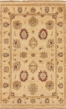 Ziegler Beige Hand Knotted 3'10" X 6'2"  Area Rug 250-20056
