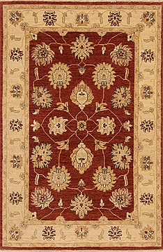 Ziegler Brown Hand Knotted 3'11" X 6'1"  Area Rug 250-20080