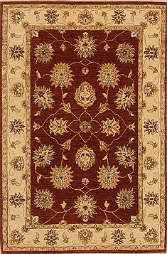 Chobi Brown Hand Knotted 4'1" X 6'2"  Area Rug 250-20083