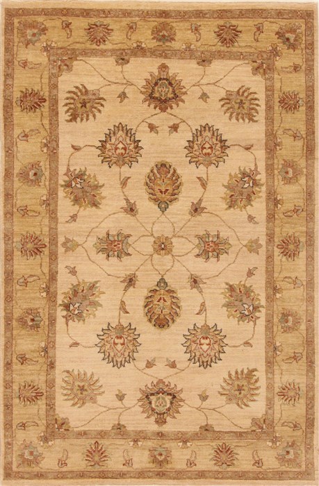 Ziegler Beige Hand Knotted 40 X 62 Area Rug 250-20086 Image 0