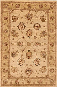 Ziegler Beige Hand Knotted 4'0" X 6'2"  Area Rug 250-20086