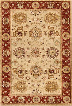 Ziegler Beige Hand Knotted 4'0" X 6'0"  Area Rug 250-20094