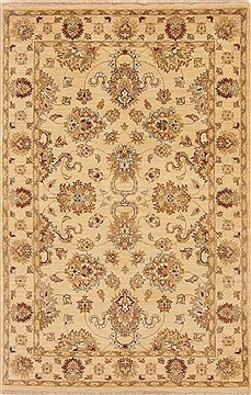 Ziegler Beige Hand Knotted 4'0" X 6'2"  Area Rug 250-20098
