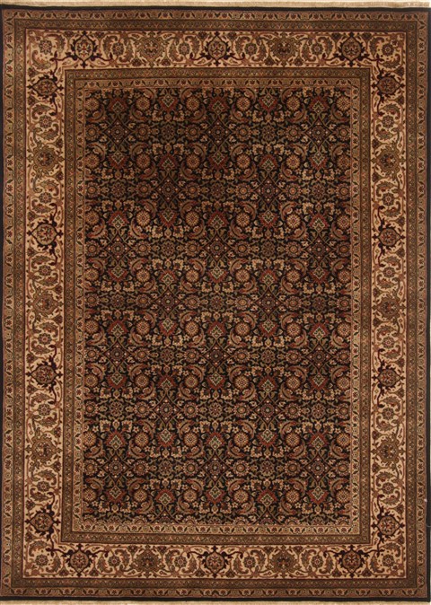 Herati Black Hand Knotted 50 X 71 Area Rug 250-20100 Image 0