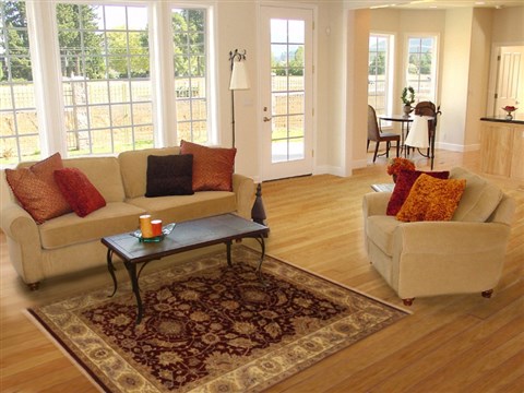 Kashan Red Hand Knotted 52 X 73 Area Rug 250-20103 Image 5