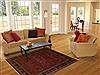 Sarouk Red Hand Knotted 50 X 68 Area Rug 250-20104 Thumb 5