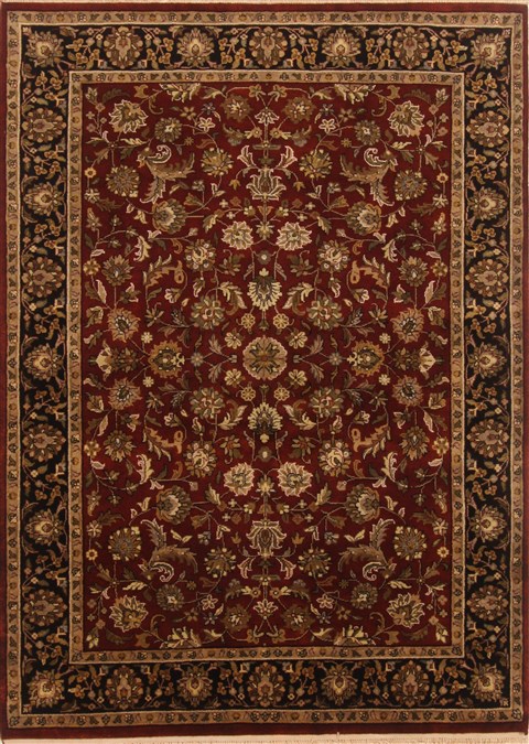 Kashan Red Hand Knotted 169 X 230  Area Rug 250-20110 Image 0