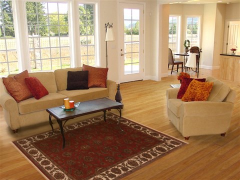 Kashan Red Hand Knotted 51 X 72 Area Rug 250-20111 Image 5
