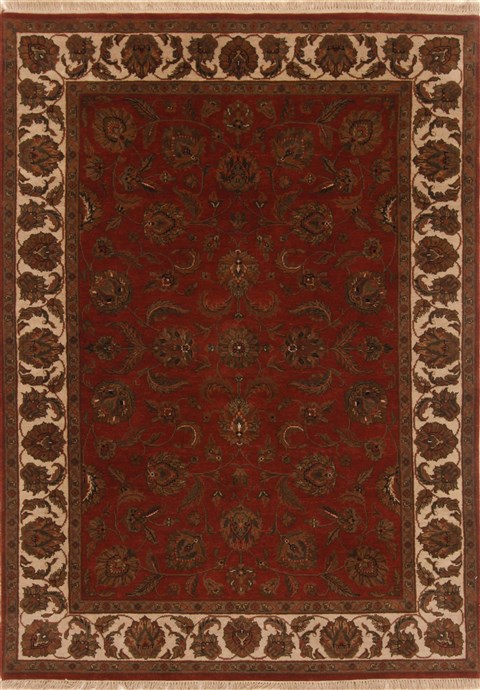 Kashan Red Hand Knotted 51 X 72 Area Rug 250-20111 Image 0