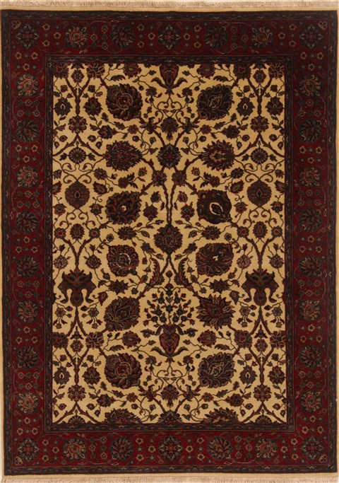 Kashmar Beige Hand Knotted 51 X 72 Area Rug 250-20115 Image 0