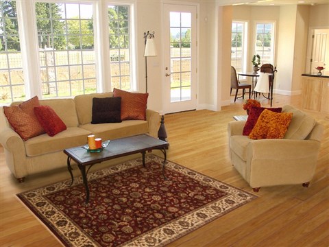 Kashan Red Hand Knotted 50 X 71 Area Rug 250-20118 Image 5
