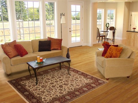 Kashan Beige Hand Knotted 410 X 611 Area Rug 250-20119 Image 5