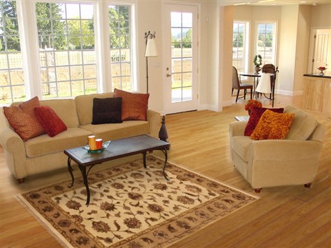 Kashan Beige Hand Knotted 40 X 64 Area Rug 250-20122 Image 5