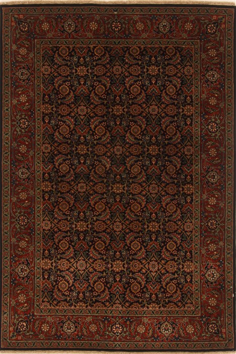 Herati Blue Hand Knotted 40 X 511  Area Rug 250-20123 Image 0