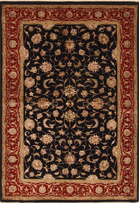 Kashan Black Hand Knotted 40 X 511  Area Rug 250-20126 Image 0