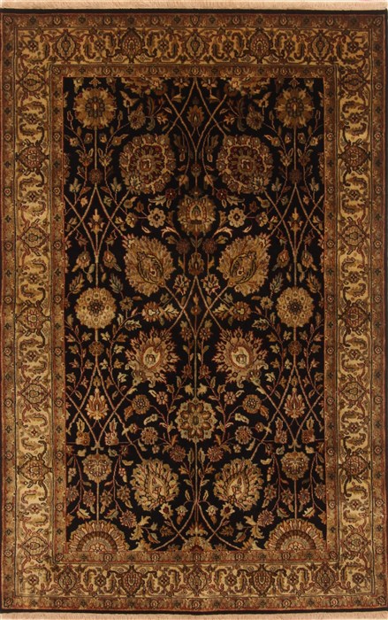 Tabriz Black Hand Knotted 40 X 63 Area Rug 250-20130 Image 0
