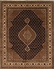 Tabriz Black Hand Knotted 711 X 102 Area Rug 250-20131 Thumb 0