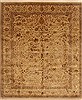 Kashan Brown Hand Knotted 80 X 98  Area Rug 250-20148 Thumb 0