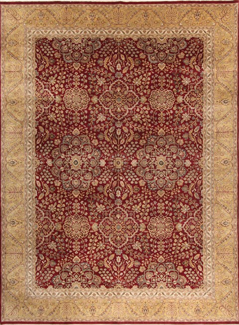 Haji Jalili Red Hand Knotted 90 X 121 Area Rug 300-20150 Image 0