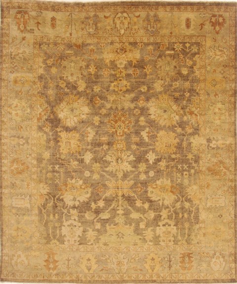 Chobi Brown Hand Knotted 711 X 99  Area Rug 250-20154 Image 0
