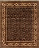 Herati Black Hand Knotted 80 X 911  Area Rug 250-20156 Thumb 0