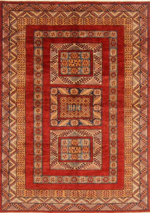 Kazak Red Hand Knotted 60 X 88  Area Rug 250-20168 Image 0