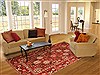 Bakhtiar Red Hand Knotted 69 X 102  Area Rug 100-20183 Thumb 4