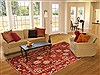 Bakhtiar Red Hand Knotted 69 X 102 Area Rug 100-20183 Thumb 4