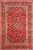 Kashan Red Hand Knotted 73 X 1011  Area Rug 100-20189 Thumb 0