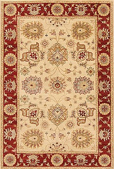 Ziegler Beige Hand Knotted 4'0" X 6'1"  Area Rug 250-20191