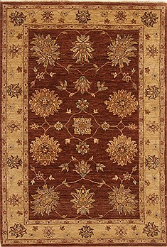 Ziegler Brown Hand Knotted 4'0" X 6'0"  Area Rug 250-20195