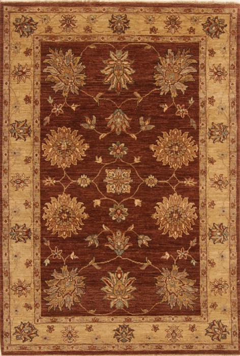 Ziegler Brown Hand Knotted 40 X 60 Area Rug 250-20197 Image 0