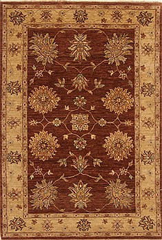 Ziegler Brown Hand Knotted 4'0" X 6'0"  Area Rug 250-20197