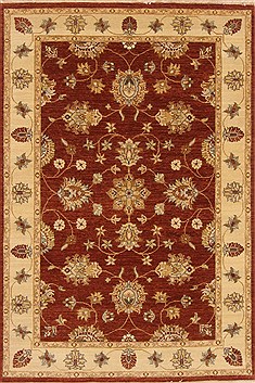 Ziegler Brown Hand Knotted 4'0" X 6'0"  Area Rug 250-20199