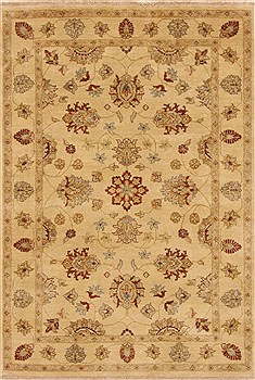 Ziegler Beige Hand Knotted 4'1" X 6'0"  Area Rug 250-20202