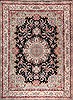 Tabriz Black Hand Knotted 90 X 1111  Area Rug 300-20204 Thumb 0