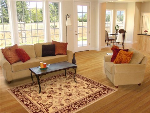 Pishavar Beige Hand Knotted 41 X 63 Area Rug 250-20205 Image 5