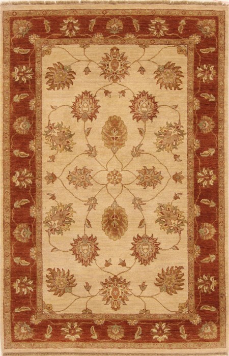 Ziegler Red Hand Knotted 41 X 63 Area Rug 250-20250 Image 0