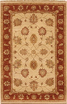 Ziegler Red Hand Knotted 4'1" X 6'3"  Area Rug 250-20250