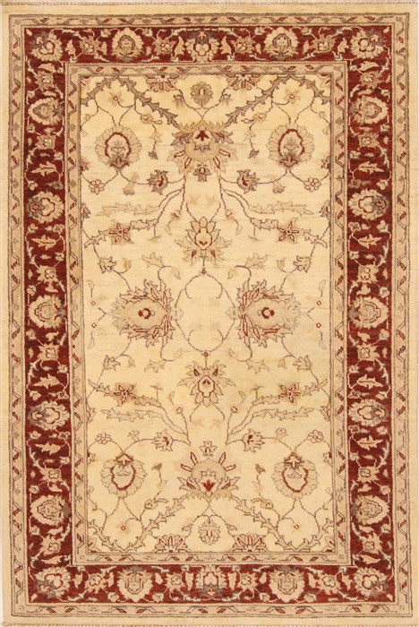 Pishavar Beige Hand Knotted 310 X 59 Area Rug 250-20263 Image 0
