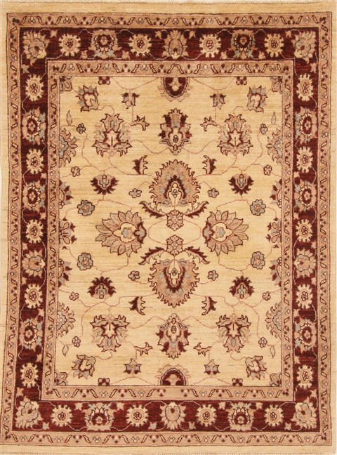 Pishavar Beige Hand Knotted 311 X 56  Area Rug 250-20268 Image 0