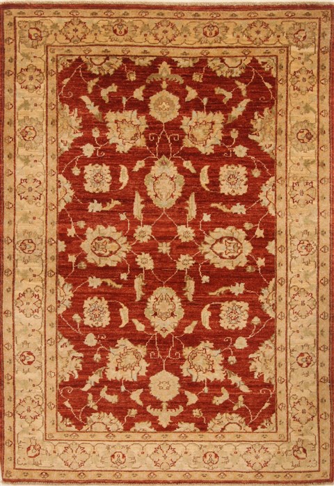 Pishavar Brown Hand Knotted 40 X 59 Area Rug 250-20273 Image 0