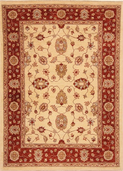 Pishavar Beige Hand Knotted 40 X 58 Area Rug 250-20275 Image 0