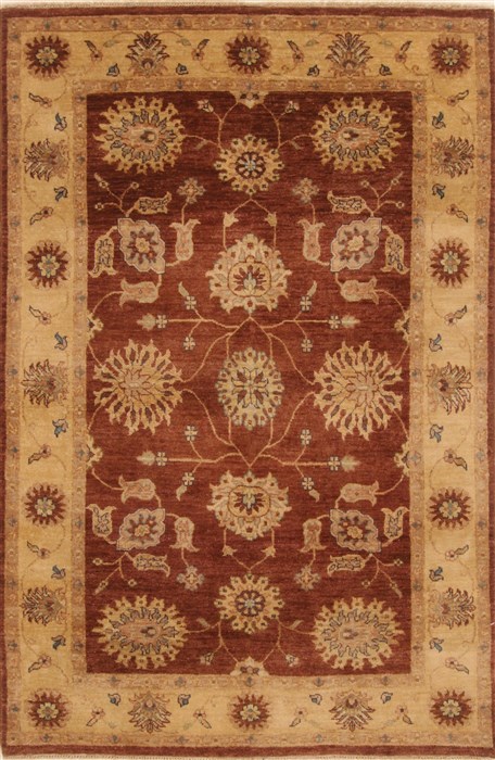 Pishavar Brown Hand Knotted 40 X 62 Area Rug 250-20279 Image 0