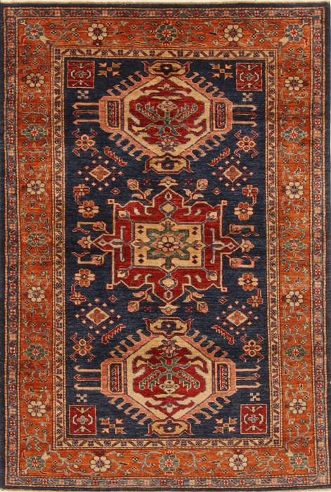 Kazak Blue Hand Knotted 311 X 60 Area Rug 250-20289 Image 0