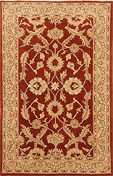 Ziegler Brown Hand Knotted 3'9" X 5'10"  Area Rug 250-20307