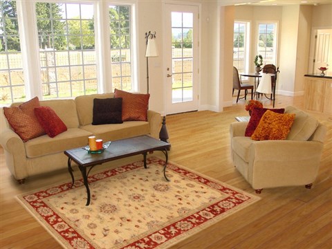 Chobi Beige Hand Knotted 41 X 62 Area Rug 250-20311 Image 5